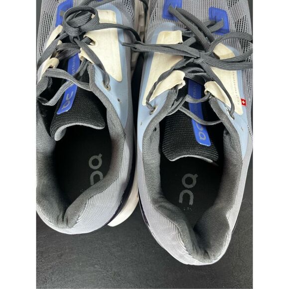 On Running Cloudstratus Grey Navy Blue Running Shoes size 14 main image 8